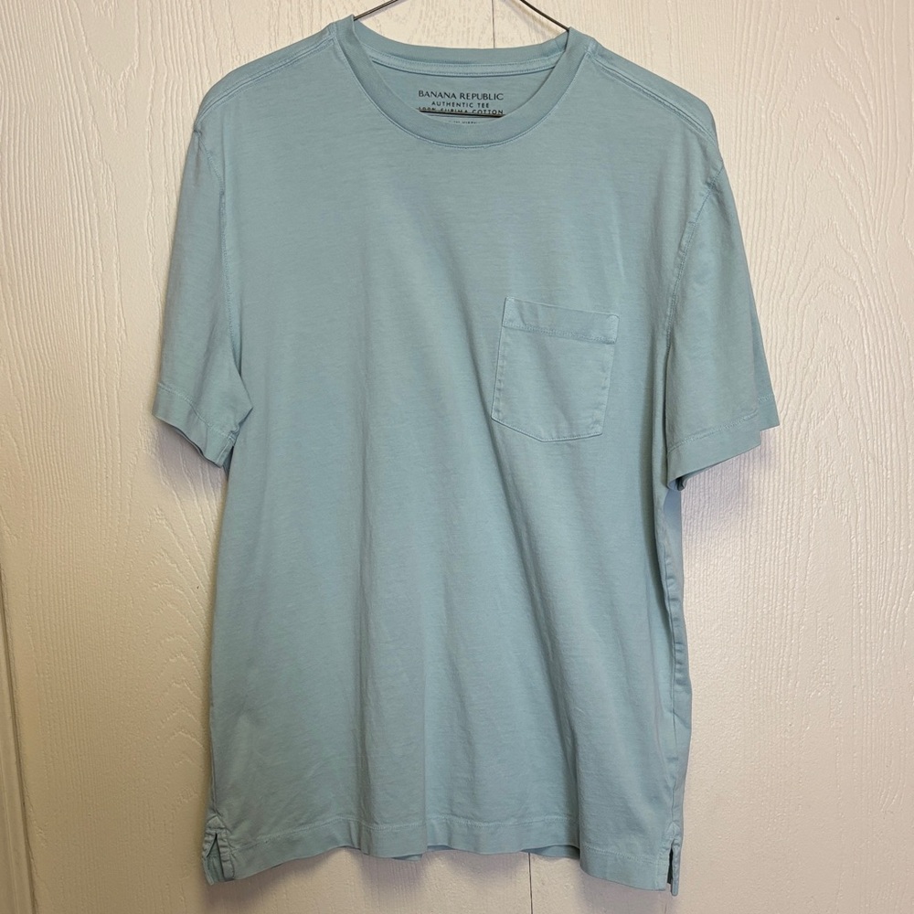 Banana Republic Sky Blue Short Sleeve Tee